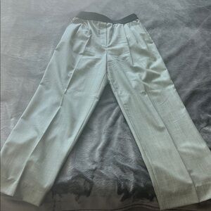 Women's Elegant Gray Wide Leg Pants